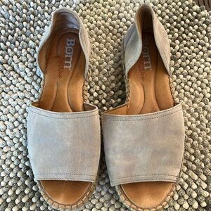 Born espadrilles size 8.5 Gray